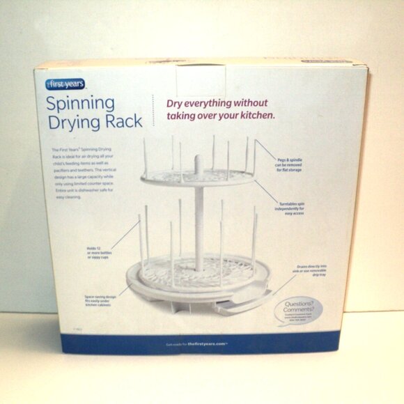 Tomy The First Years Spinning Drying Rack for Baby Bottles & Accessories NEW - Picture 2 of 7